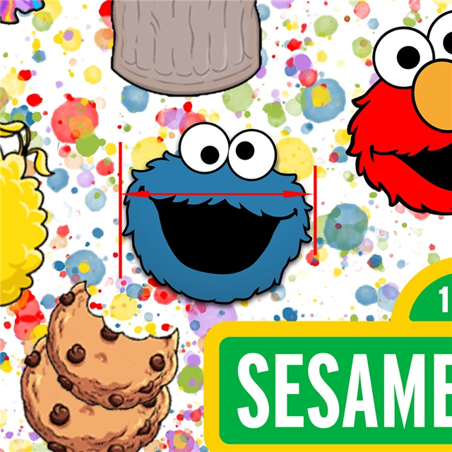 Sesame Street Football Faux Leather Sheet FeeFiFauxLeather