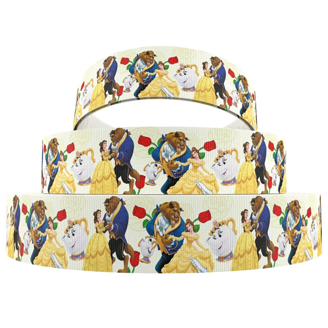 Princess 1 Yard Printed Grosgrain Ribbon