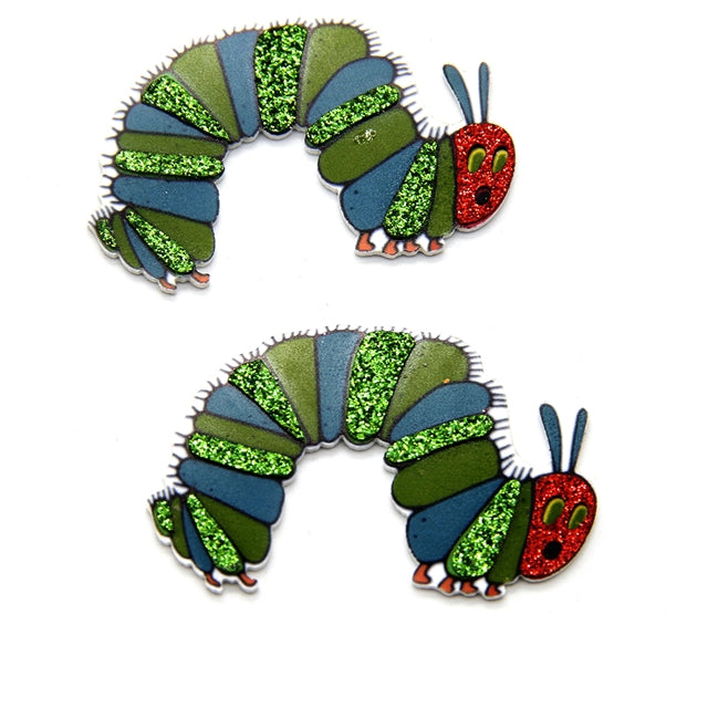 Worm Caterpillar Resin 5 piece set FeeFiFauxLeather