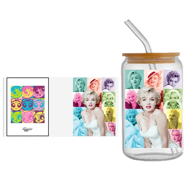 Marilyn Monroe UV DTF Cup Wrap – Easy Cup Wrap for Tumblers & Projects FeeFiFauxLeather