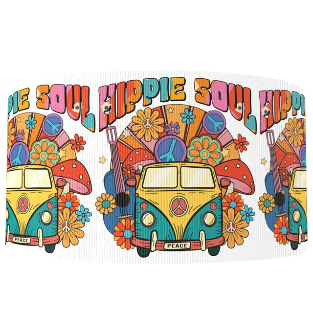 Hippie Van 1 Yard Printed Grosgrain Ribbon