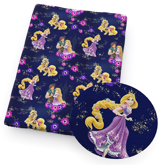 Rapunzel Tangled Textured Liverpool/ Bullet Fabric with a textured feel