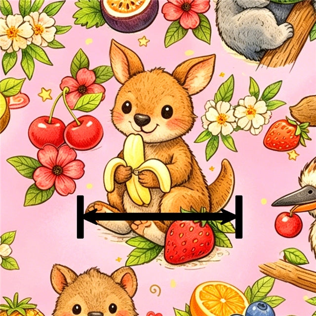 Animals Koala Printed Faux Leather Sheet FeeFiFauxLeather