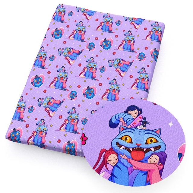 K-Pop Huntrx Printed Faux Leather Sheet FeeFiFauxLeather