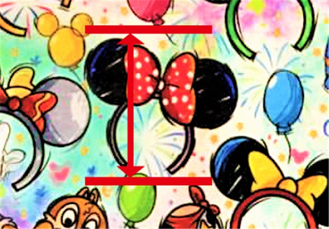 Mouse Ears Printed Fabric