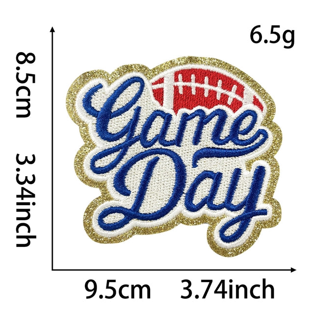 Football Embroidery Patch