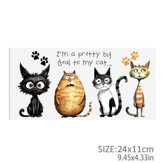 Cats UV DTF Cup Wrap – Easy Cup Wrap for Tumblers & Projects FeeFiFauxLeather