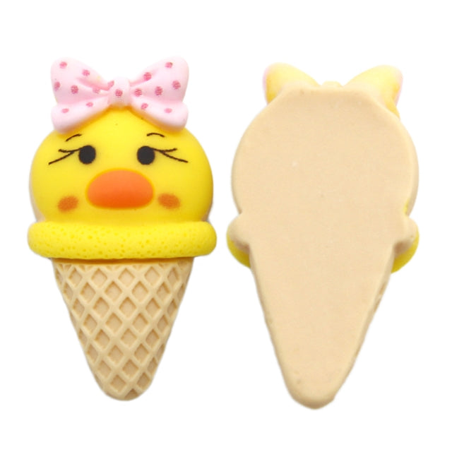 3-D Ice Cream Cones Acrylic Resin 5 piece set FeeFiFauxLeather