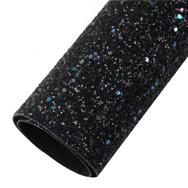 Chunky Glitter Printed Faux Leather FeeFiFauxLeather