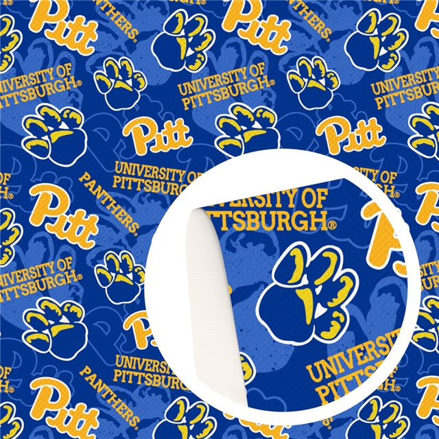 Panthers Football Faux Leather Sheet –Sports Material for DIY Accessories FeeFiFauxLeather