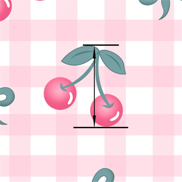 Cherry Printed Faux Leather Sheet FeeFiFauxLeather
