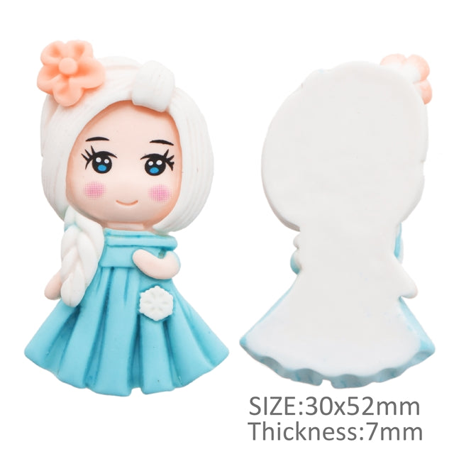 3-D Princess Flat Back Resin Centerpiece