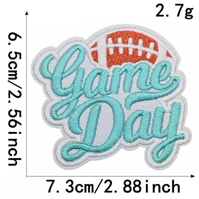 Football Embroidery Patch