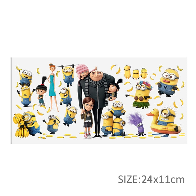 Minions UV DTF Glass Can Wrap