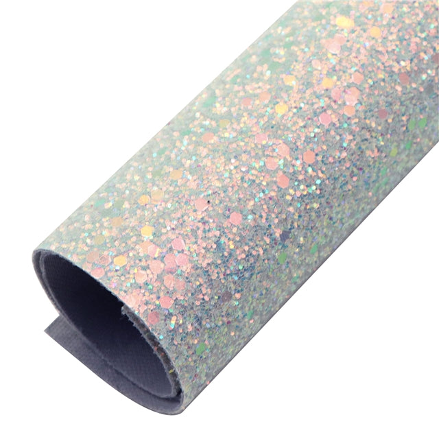 Chunky Glitter Printed Faux Leather FeeFiFauxLeather