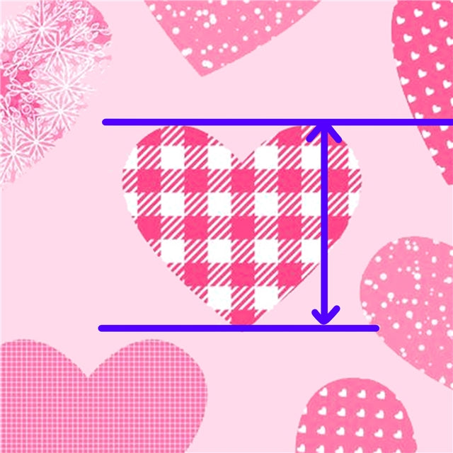 Pink Hearts Valentine Printed Fabric