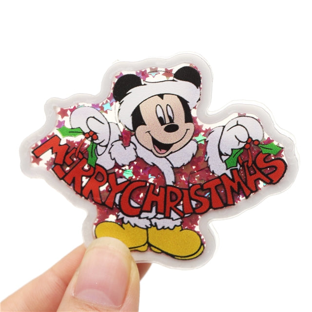 Mouse Christmas Quicksand Sequin Resin