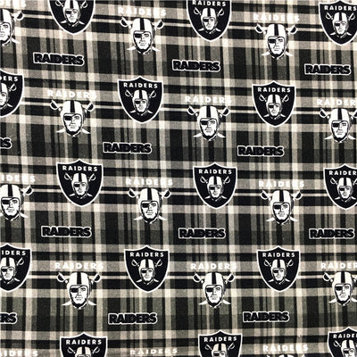 Raiders Football Sports Textured Liverpool/ Bullet Fabric with a textured feel