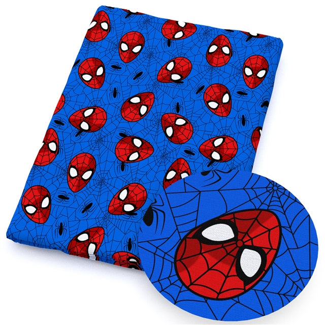 Spiderman Bullet Printed Fabric FeeFiFauxLeather