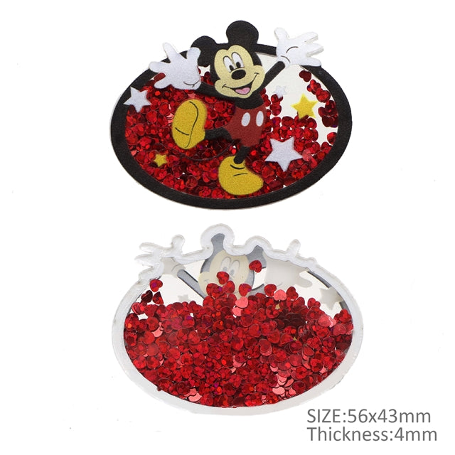 Mouse Quicksand Sequin Resin FeeFiFauxLeather