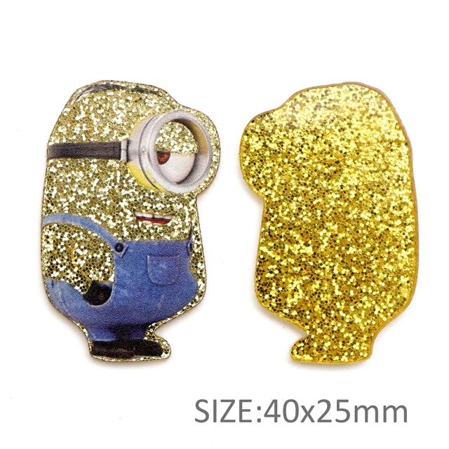 Minions Glitter Resin 5 piece set