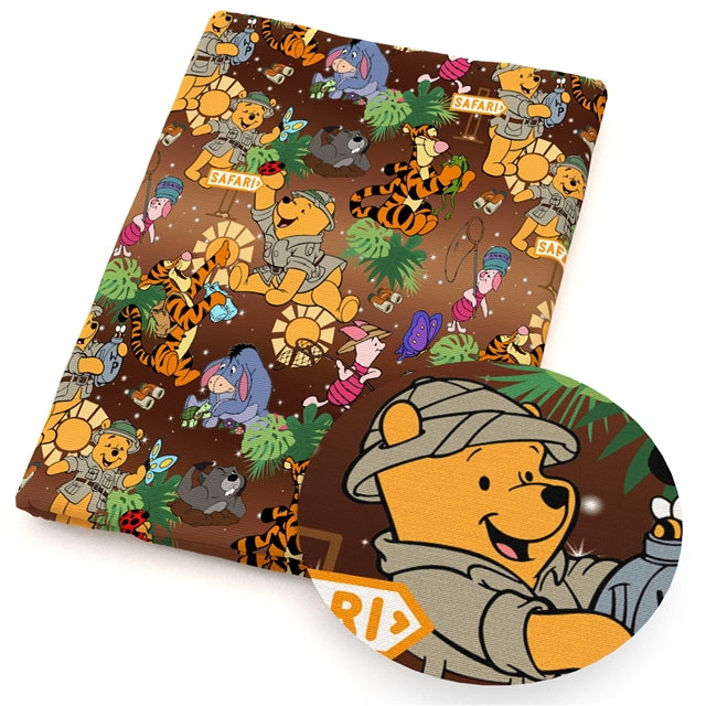 Pooh Bear Printed Faux Leather Sheet