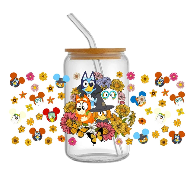 Blue Dog UV DTF Cup Wrap – Easy Cup Wrap for Tumblers & Projects FeeFiFauxLeather