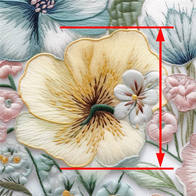 Flowers Printed Faux Leather Sheet FeeFiFauxLeather