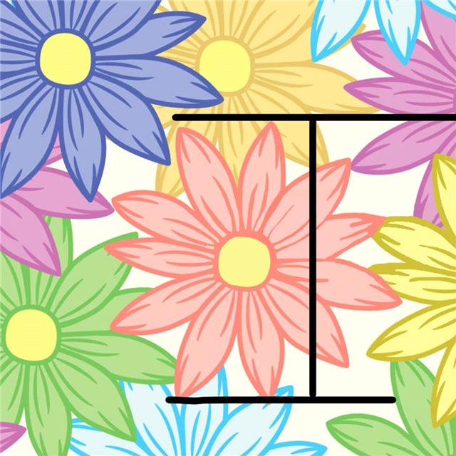 Daisies Flower Printed Fabric