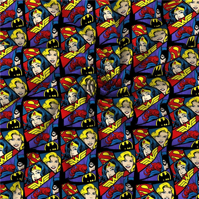 Super Heroes Textured Liverpool/ Bullet Fabric