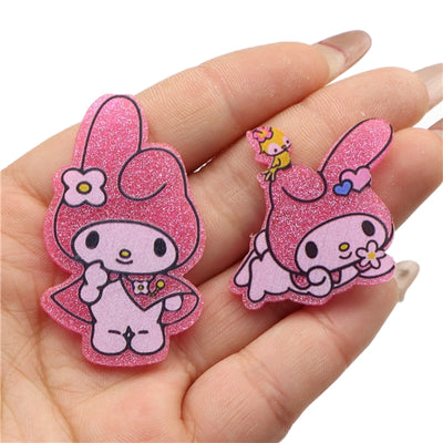 Cute Cat Fine Glitter Acrylic 5 piece set