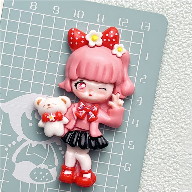 Dolls Flat Back Resin Centerpiece 1 pieces per order FeeFiFauxLeather