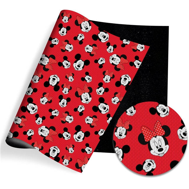 Mouse Glitter Double Pattern Faux Leather Sheet FeeFiFauxLeather