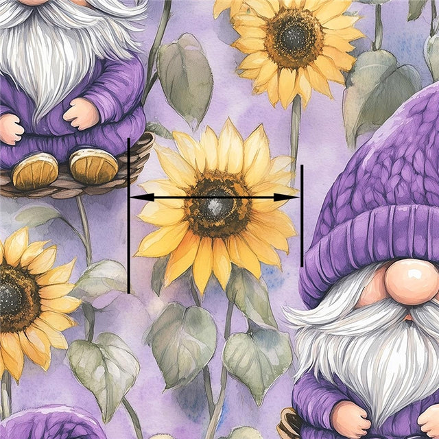 Gnomes Printed Faux Leather Sheet FeeFiFauxLeather