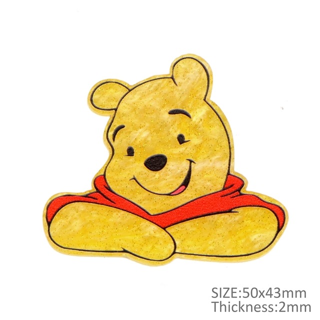 Winnie The Pooh Fine Glitter Acrylic 5 piece set