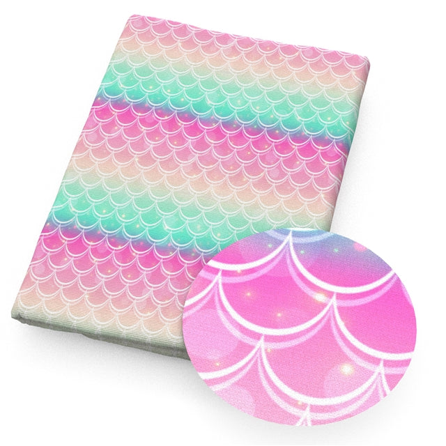 Mermaid Fishscales Textured Liverpool/ Bullet Fabric