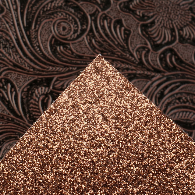 Leather Design Glitter Double Pattern Faux Leather Sheet FeeFiFauxLeather