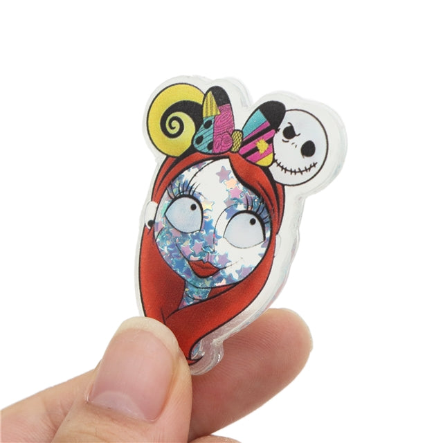 Sally Nightmare Before Halloween Quicksand Sequin Resin FeeFiFauxLeather