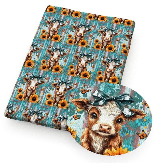 Cow Farm Textured Liverpool/ Bullet Fabric