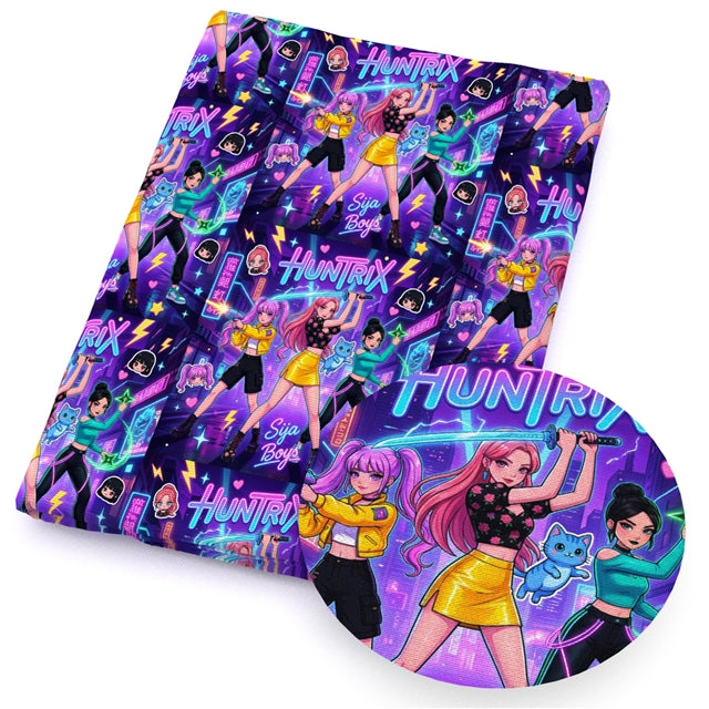 K-Pop Huntrx Printed Fabric