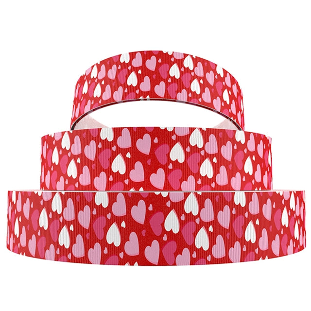 Valentine 1 Yard Printed Grosgrain Ribbon 1 1/2 inch wide