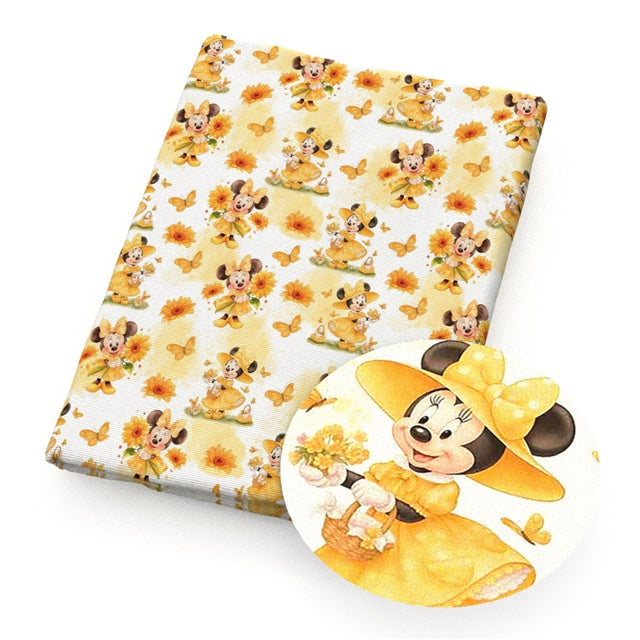 Mouse Printed Fabric FeeFiFauxLeather