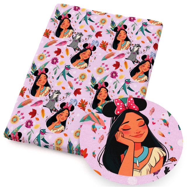 Princess Printed Faux Leather Sheet FeeFiFauxLeather