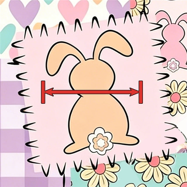 Easter Bunnies Printed Faux Leather FeeFiFauxLeather