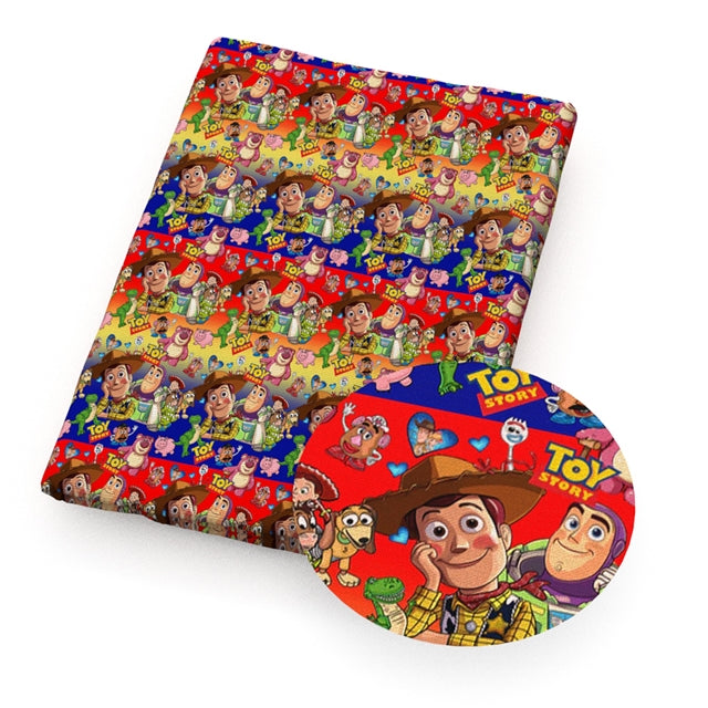 Toy Story Printed Faux Leather Sheet FeeFiFauxLeather