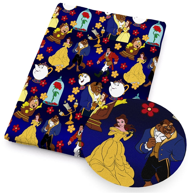 Princess Printed Faux Leather Sheet FeeFiFauxLeather