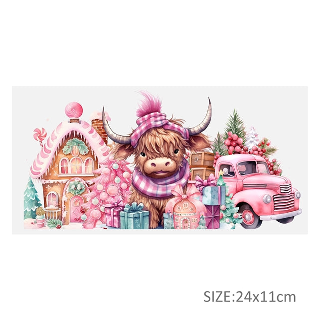 Christmas UV DTF Cup Wrap – Easy Cup Wrap for Tumblers & Projects FeeFiFauxLeather