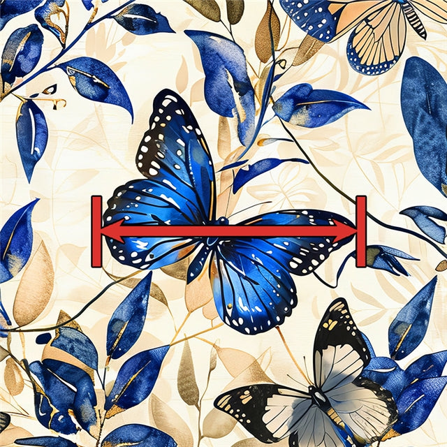 Butterfly Printed Faux Leather Sheet FeeFiFauxLeather