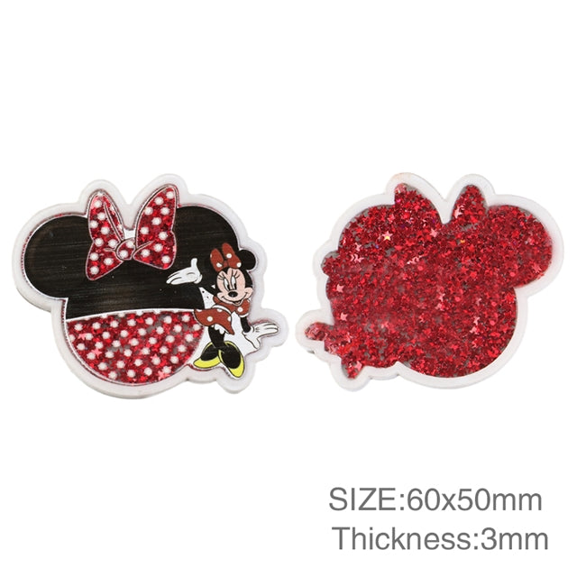 Mouse Quicksand Sequin Resin FeeFiFauxLeather