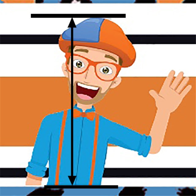 Orange and Blue Guy Textured Liverpool/ Bullet Fabric FeeFiFauxLeather